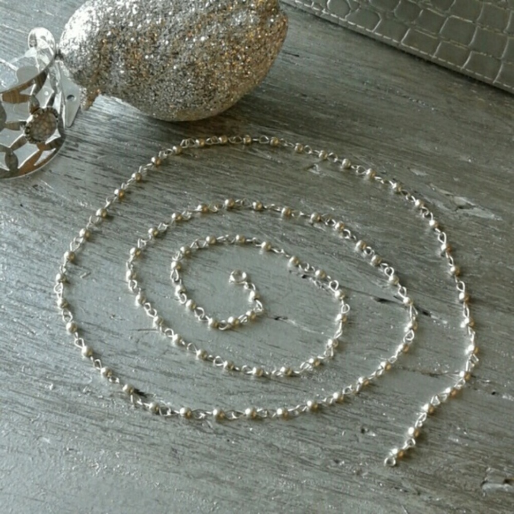 BOHO SILVER BELLY CHAIN - Picture 4 of 4